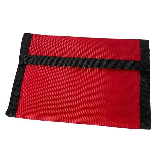 NEW 80s Sportster Retro Trifold Polar Bear Alaska Wallet Red Yellow White Blue - Picture 3 of 7